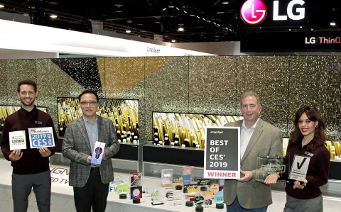 LG전자, ‘CES 2019’ 어워드 기술력 인정